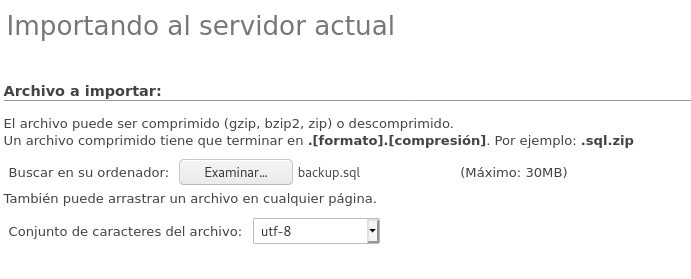 Importar archivos, pues claro que me importan